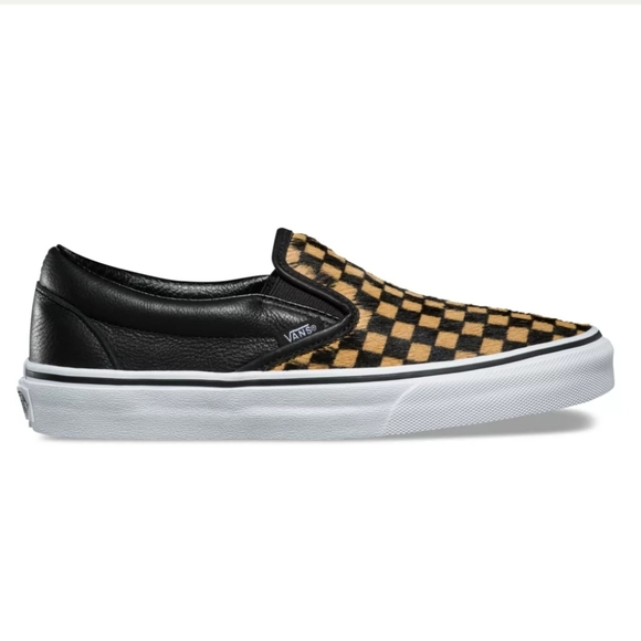 VANS Calf Hair Slip On Sneakers - Picture 5 of 7